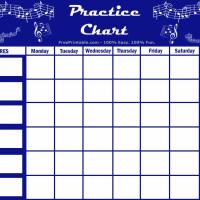Music Practise Chart